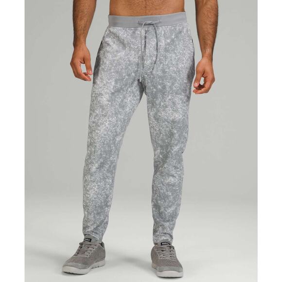 Lululemon Athletica Other - Lululemon Men’s Textured Tech Pant - Denim Wash Print White Rhino Grey - XL